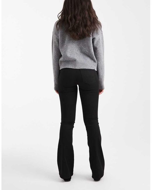 Vero Moda Gray Flash Mid Rise Flare Jeans