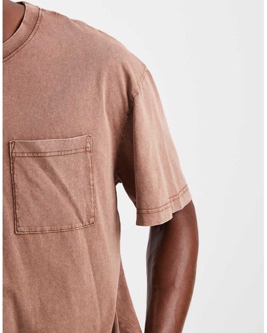 Camiseta Marrón Ultragrande De (Parte De Un Conjunto) Only & Sons de hombre de color Brown
