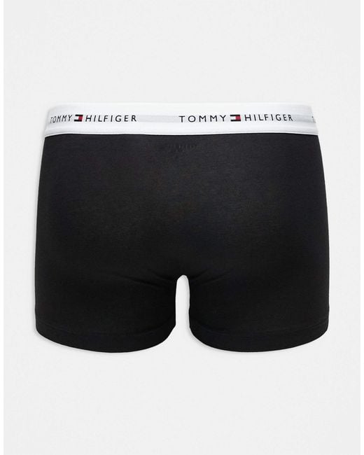 Tommy Hilfiger – signature essentials – 7er-pack unterhosen aus baumwolle in Black für Herren