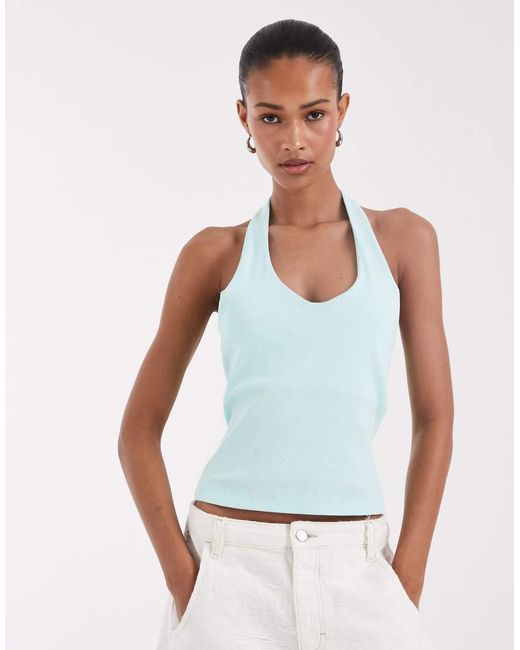 JJXX White Halter Neck Top
