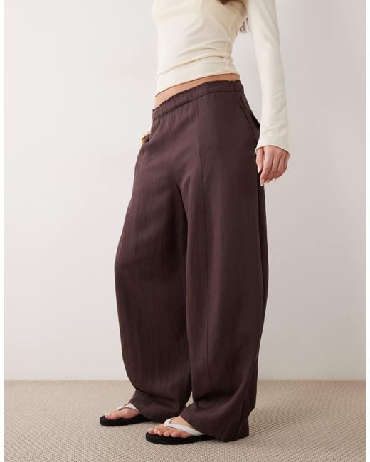 Mango Purple Relaxed Trouser