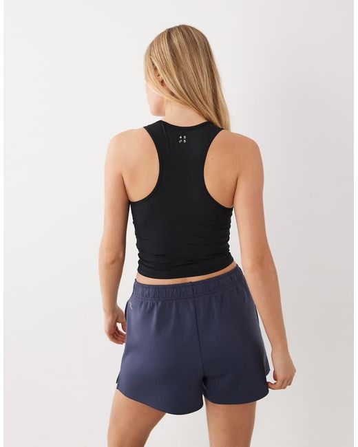 4505 Blue Active Slightly Cropped High Neck Vest
