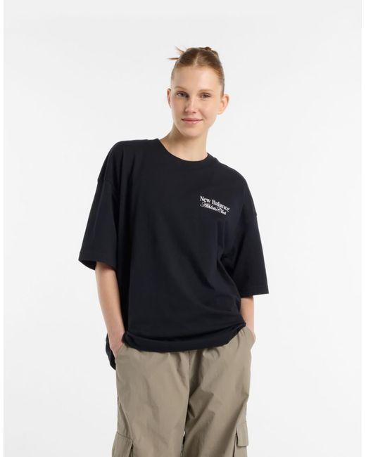 New Balance Blue – linear – oversize-t-shirt
