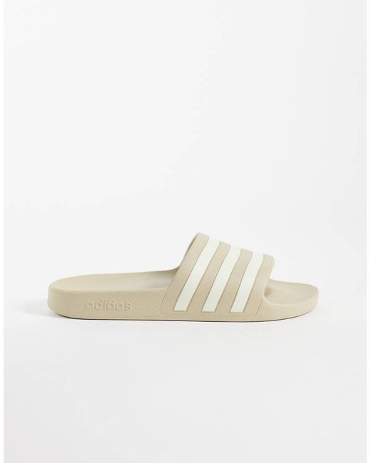 Adidas Originals Natural Adidas Training Adilette Aqua Sliders for men