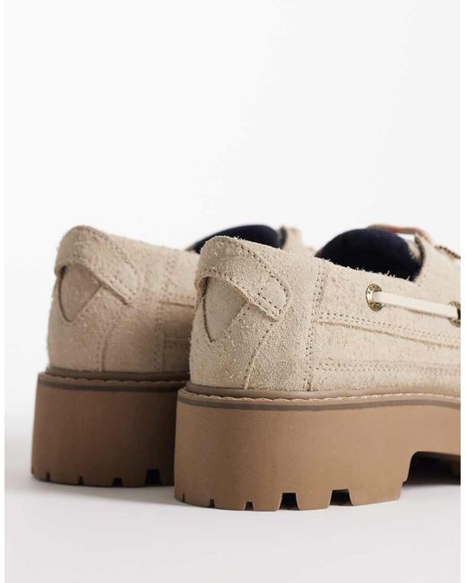 Tommy Hilfiger Natural Archive Real Suede Boat Shoes