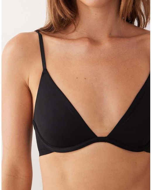 Cotton On Black Plunge Underwire Bra