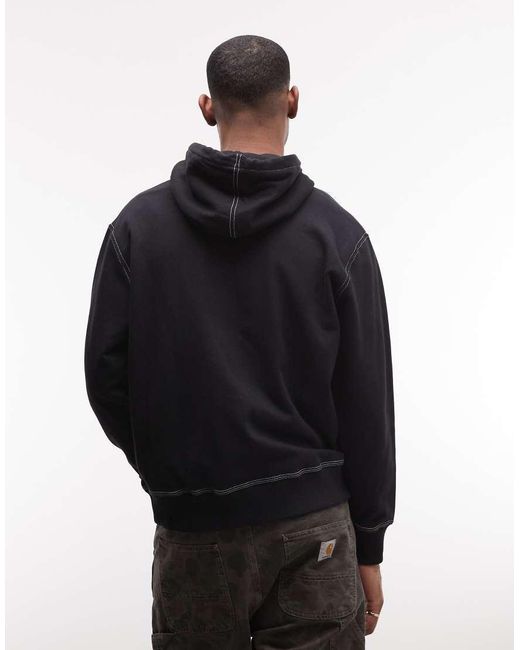 Element Blue Small Graphic Zip-up Hoodie for men