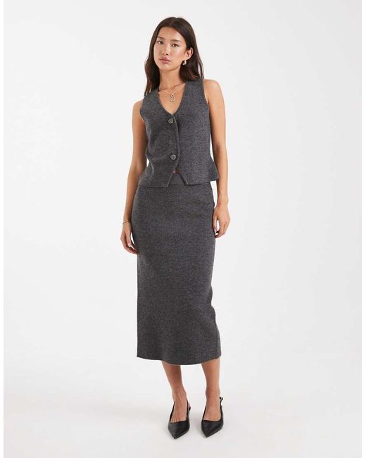 Vero Moda Black Soft Knitted Waistcoat