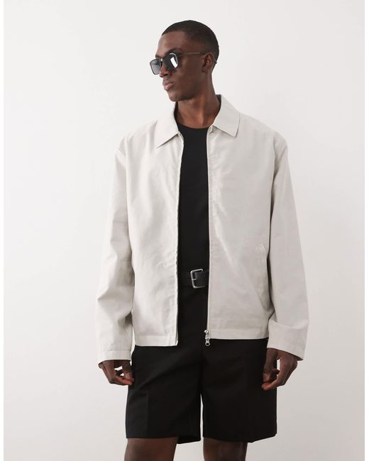 ASOS Natural Harrington Jacket for men