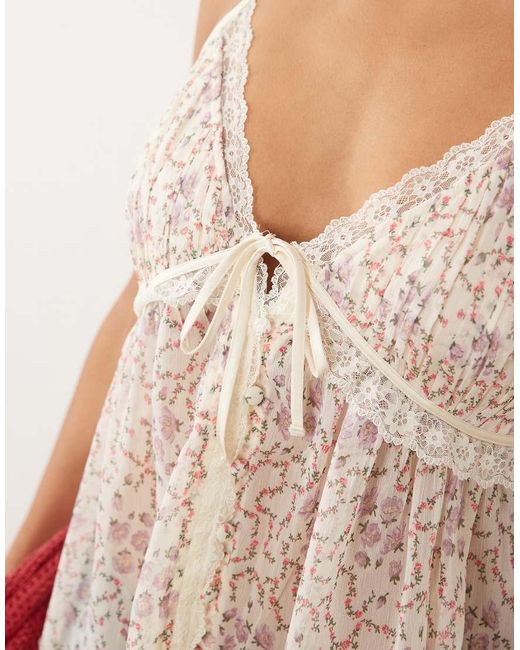 Abercrombie & Fitch White Bella Cami Duster Top With Built