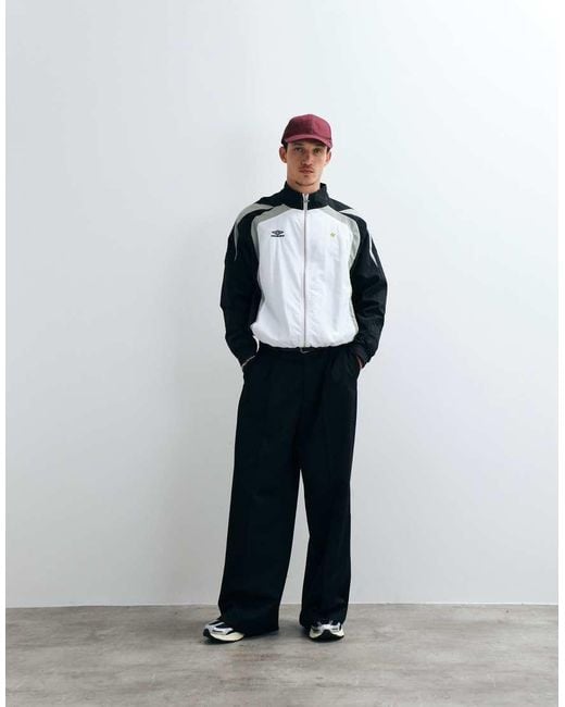 Umbro White Relaxed Track Jacket for men