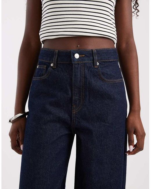 ASOS Blue baggy Wide Leg Jean
