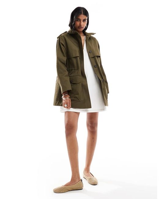ASOS Green Formal Four Pocket Parka