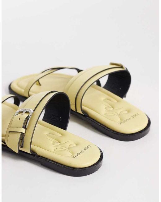 Free People Natural Belted Cross Strap Sandal