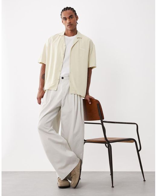 Weekday White Oversized Chino Pants for men