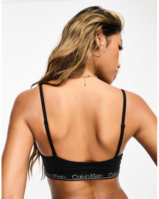 Calvin Klein Black Modern Seamless Lightly Lined Bralette