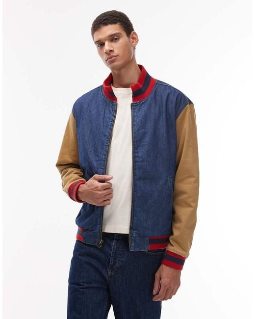 Wrangler X Stranger Things Will's Denim Bomber Jacket in Blue for Men ...