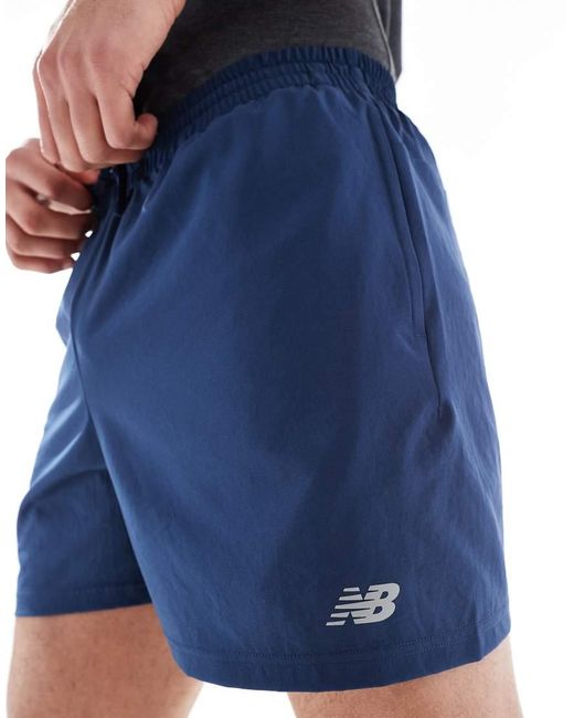 New Balance Blue Essentials 5 Inch Shorts for men