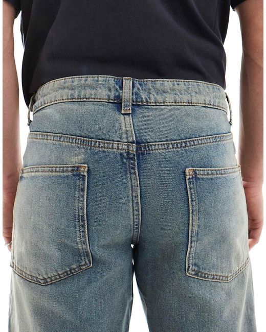 ASOS Black Tapered Jeans With Tint for men