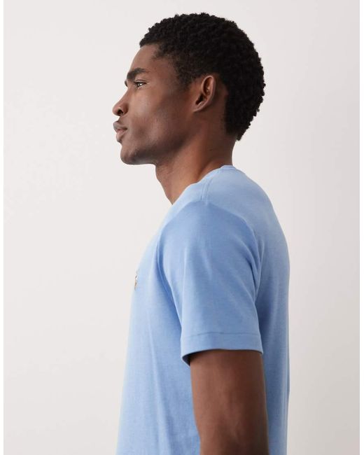 Polo Ralph Lauren Blue Icon Logo Custom Slim Fit Pima Cotton T-shirt for men