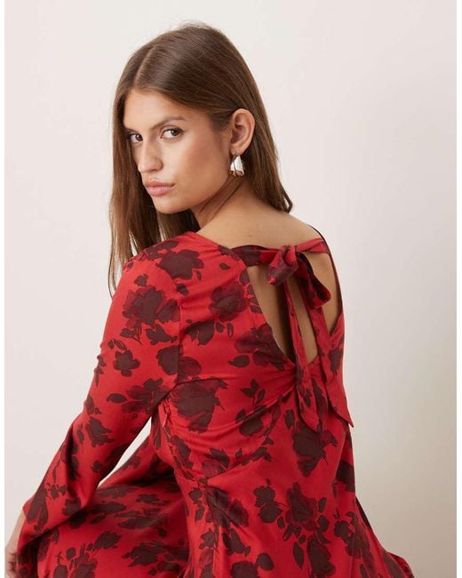 Nobody's Child Red Josie Midi Dress