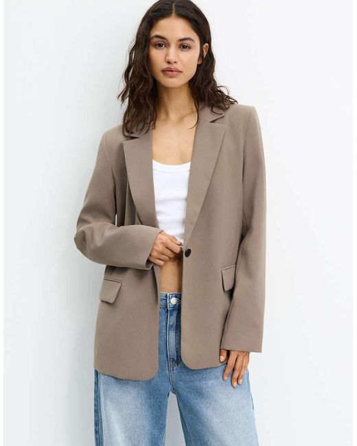 Pull&Bear Blue Basic Blazer