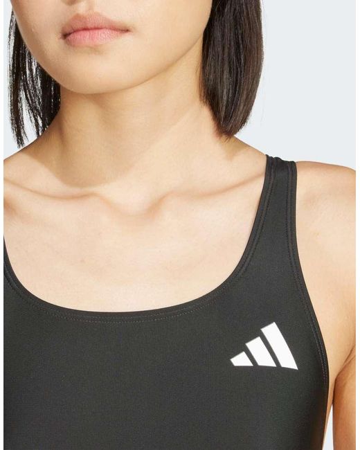 Adidas Black V-Back Swimsuit
