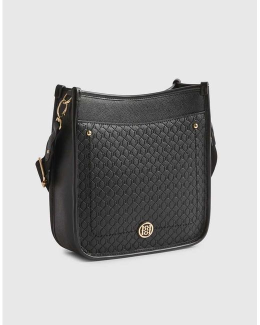 River Island Gray Embossed Pocket Messenger Bag
