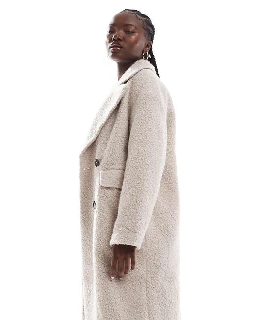ONLY White Borg Formal Coat