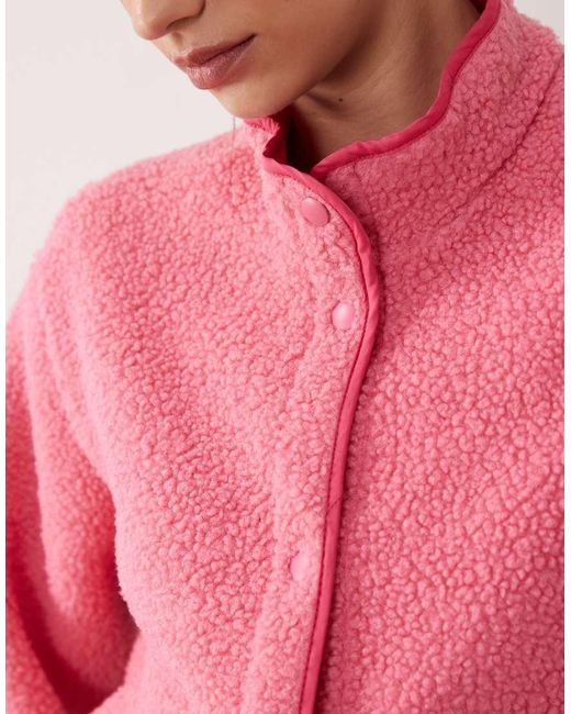 JJXX Pink Teddy Jacket