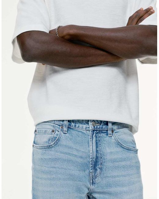 Jeans Slim Indaco Pallido di Pull&Bear in Blue da Uomo