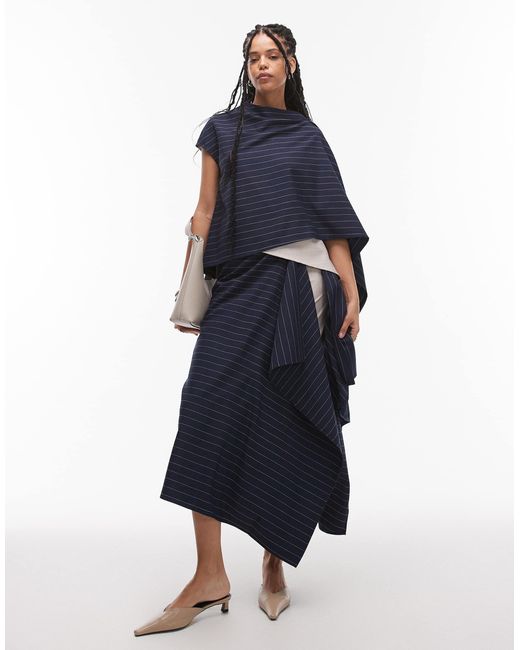 ASOS Blue – drapiertes oberteil