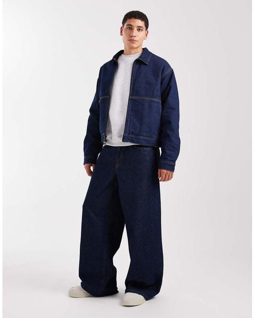 Vans Blue Denim Station Jacket for men