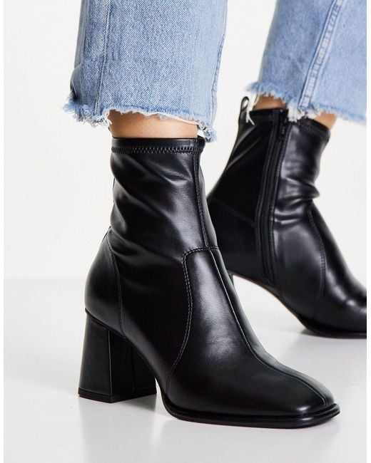 Topshop babe block store heel boots