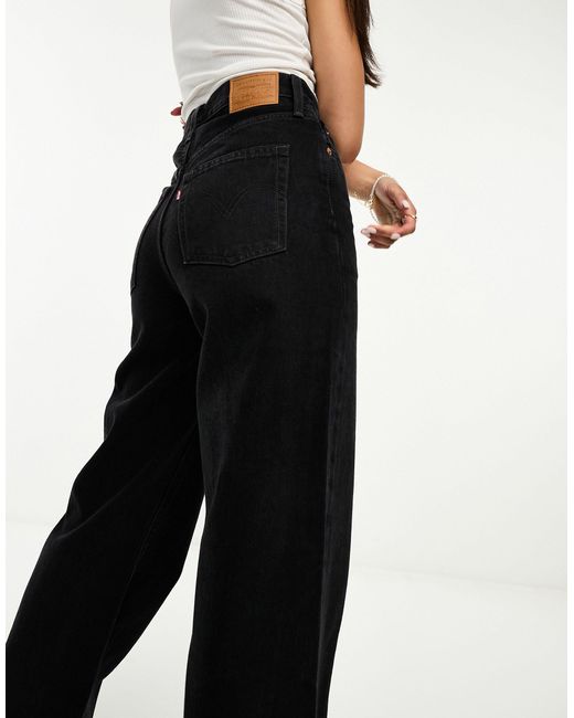 Levi's Black Ribcage Wide Leg Jean