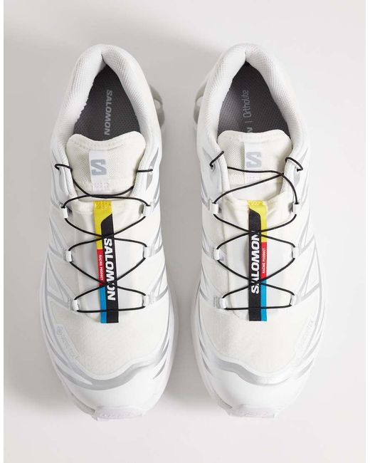Salomon White Xt-6 Gtx Trainers