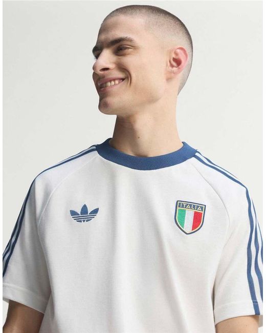 Adidas Originals White Italy Originals T-Shirt for men