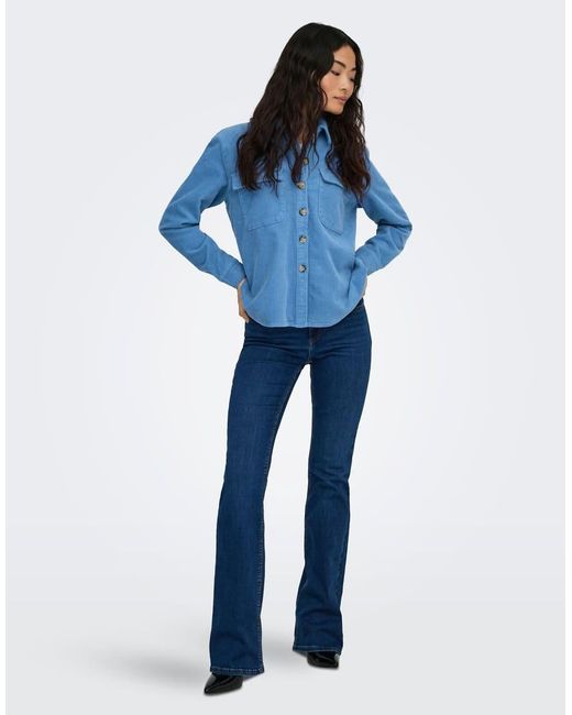 Sobrecamisa -Azul ONLY de color Blue
