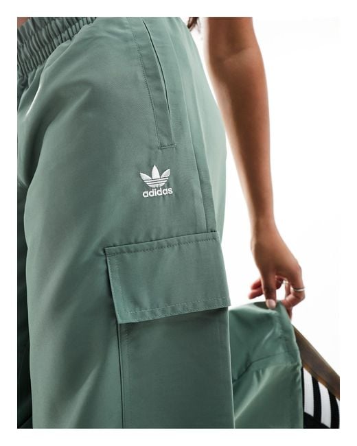 Adidas Originals Green 3 Stripe Cargo Pants