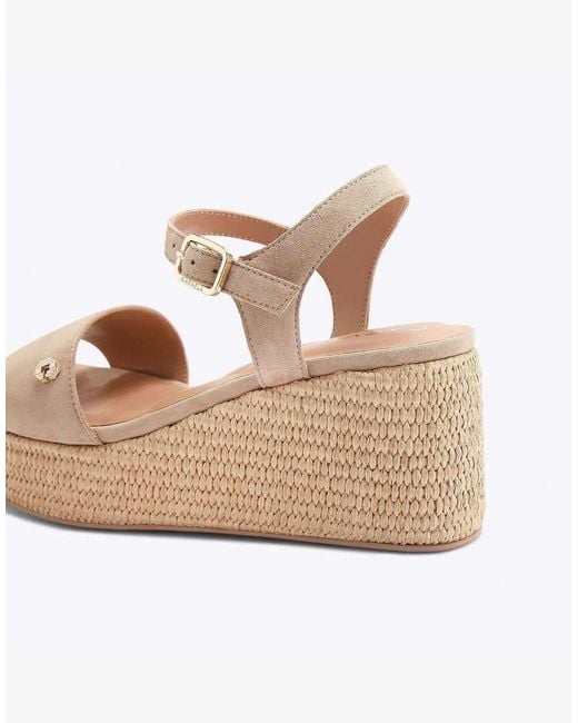 Carvela Kurt Geiger Natural Portofino Flatform Flat Sandals
