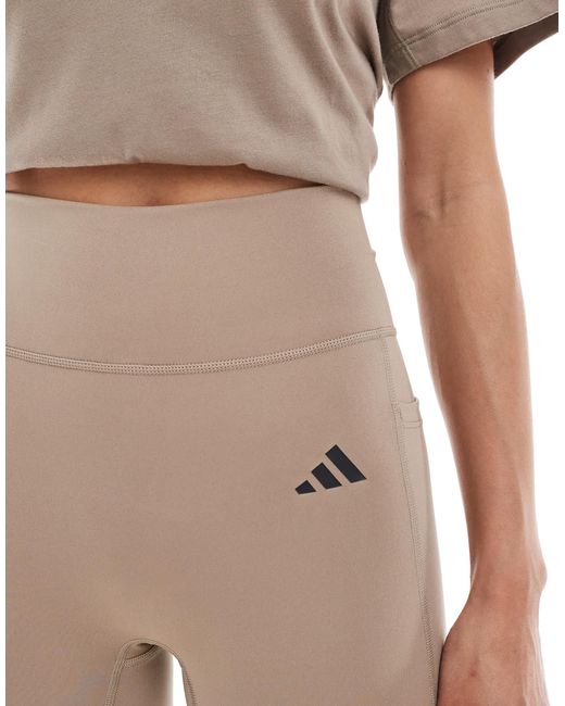 Adidas Originals White – optime essentials – knöchellange leggings ohne naht vorne