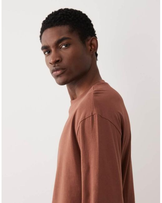 ASOS Red Essentials Relaxed Long Sleeve T-Shirt for men
