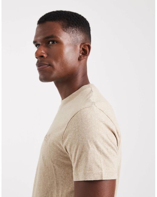 Superdry – cotton essential – t-shirt in Natural für Herren