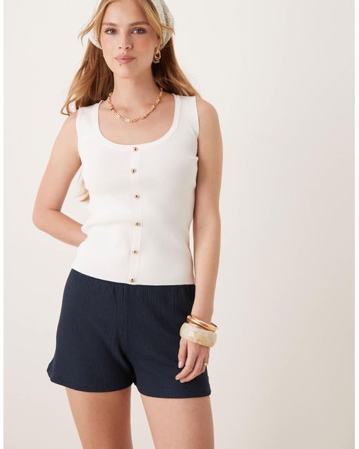 ASOS Yellow Crinkle Short