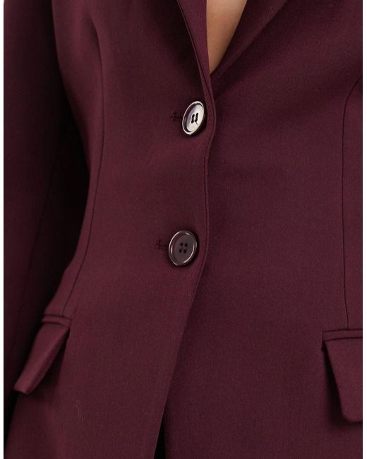 ASOS Purple Cinch Waist Blazer