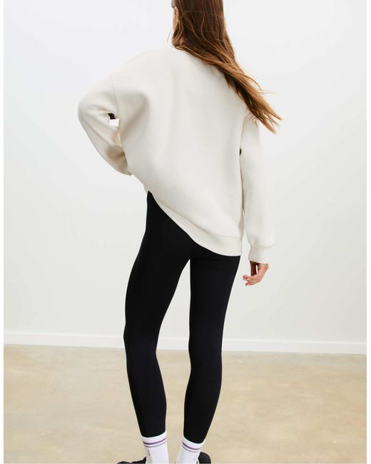 Stradivarius White – oversize-sweatshirt