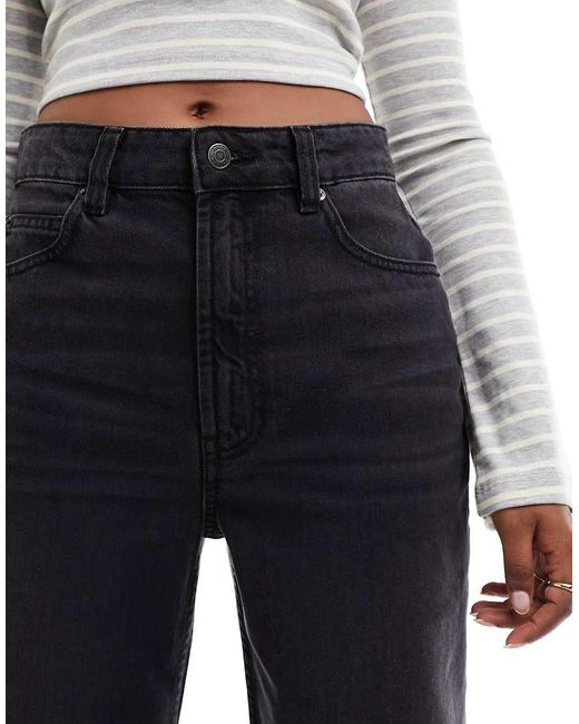ASOS Black Wide Leg Dad Jeans