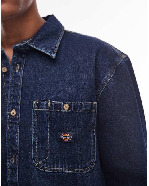 Dickies Blue Mechanic Denim Shirt for men