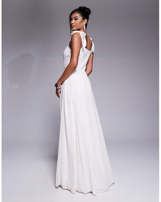 ANAYA Gray Strappy Maxi Dress