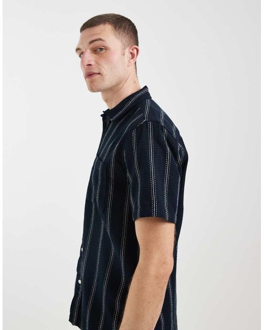 Blend Blue 100% Cotton Regular Fit Shirt for men